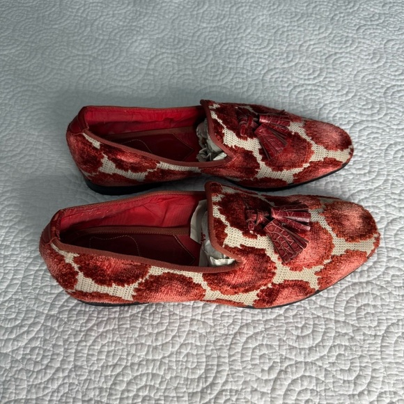 Tom Ford Red and Cream Loafers - Picture 3 of 13
